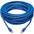 Tripp Lite Cat6a Patch Cable F/UTP Snagless w/ PoE 10G CMR-LP Blue M/M 50ft - First End: 1x RJ-45 Male Network - N261P050BL 1 thumbnail image