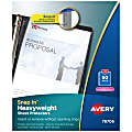 Avery® Snap-In Top-Loading Sheet Protectors, Letter Size, Clear, Pack Of 50