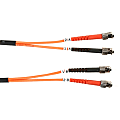 Black Box Fiber Optic Duplex Patch Network Cable - 6.50 ft - First End: 2 x ST Network - Male - Second End: 2 x ST Network - Male0 Gbit/s - Patch Cable - OFNR - 62.5/125 µm - Orange