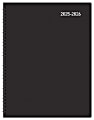 2025-2026 Office Depot® Brand 14-Month Weekly/Monthly Academic Planner, Vertical Format, 8" x 11", 30% Recycled, Black, July 2025 To August 2026 1 thumbnail image