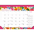 2023-2024 Plato 18-Month Monthly Desk Pad Calendar, 11" x 15-1/2", Bonnie Marcus, July To December