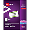 Avery® Laser Name Badge Inserts, 2 1/4" x 3 1/2", 5390, Box Of 400 1 thumbnail image