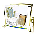 Better Houseware Steel 4-Section Vertical Organizer, Large, Brass 1 thumbnail image