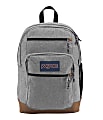 JanSport® Cool Student Backpack With 15" Laptop Pocket, Gray Letterman Poly 1 thumbnail image