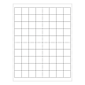 Office Depot® Brand Weather-Resistant Laser Labels, LL245WR, Square, 1" x 1", White, Pack Of 8,000 Labels 1 thumbnail image