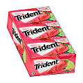 Trident® Sugar-Free Island Berry Lime Gum, 14 Pieces Per Pack, Box Of 12 Packs