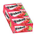 Trident® Sugar-Free Island Berry Lime Gum, 14 Pieces Per Pack, Box Of 12 Packs 1 thumbnail image