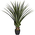 Nearly Natural 4'H Plastic Spiked Agave Plant With Pot, Green 1 thumbnail image