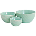 Martha Stewart 3-Piece Stoneware Mini Bowl Set, Mint 1 thumbnail image