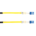 Black Box Fiber Optic Duplex Patch Network Cable - 32.80 ft - First End: 2 x LC Network - Male - Second End: 2 x LC Network - Male0 Gbit/s - Patch Cable - OFNR - 9/125 µm - Yellow