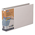 QuickFit® 3-Ring Binder, Spreadsheet, 2" Locking Angle D-Rings, White 1 thumbnail image