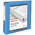 Office Depot® 3-Ring Durable View Binder, 2" Round Rings, 49% Recycled, Sky Blue 1 thumbnail image
