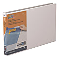QuickFit® 3-Ring Binder, Spreadsheet, 1" Locking Angle D-Rings, White 1 thumbnail image