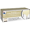 Amscan Boxed Plastic Table Roll, Vanilla Crème, 54” x 126’ 1 thumbnail image
