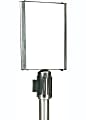 CSL Double-Sided Sign Holder For 9' Stanchion, 10" x 12", Silver 1 thumbnail image