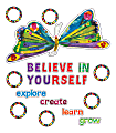 Carson-Dellosa Very Hungry Caterpillar Believe In Yourself Bulletin Board Set