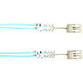 Black Box 10-GbE 50-Micron Multimode Value Line Patch Cable, LC-LC, 3-m (9.8-ft.) - 9.84 ft Fiber Optic Network Cable for Network Device - First End: 2 x LC Male Network - Second End: 2 x LC Male Network - Patch Cable - 50/125 µm - Aqua