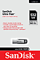 SanDisk Ultra Flair USB 3.0 Flash Drive, 512 GB, Silver