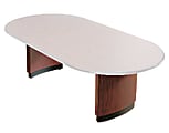 basyx by HON® Oval Conference Table Base, 28"H, Mahogany