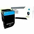 Lexmark™ 800H2 Cyan High Yield Return Program Toner Cartridge 1 thumbnail image
