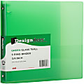 JAM PAPER 3 Ring Plastic Binder, 0.75 inch, Green, Sold Individually 1 thumbnail image
