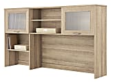 Realspace® Magellan 58"W Hutch For Corner Or L-Shaped Computer Desks Blonde Ash 1 thumbnail image