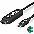Plugable USB C to HDMI Adapter Cable - Connect USB-C or Thunderbolt 3 Laptops to HDMI Displays up to 4K@60Hz - USBCHDMICABLE 1 thumbnail image