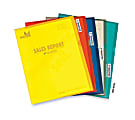 C-Line Project Folder With Index Tabs - Letter - 8.50" Width x 11" Length Sheet Size - Polypropylene - Red, Yellow, Green, Blue, Smoke Gray - 25 / Box"