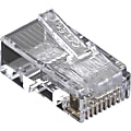 Black Box CAT5e Modular Plug for Round Solid/Stranded Cable - Unshielded - 50-Pack - 50 - 1 x RJ-45 Network Male 1 thumbnail image