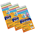 Creativity Street Kraft Bags, 6" x 3-5/8" x 11", Assorted Pastel Colors, 28 Bags Per Pack, Set Of 3 Packs 1 thumbnail image