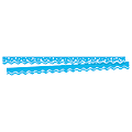 Barker Creek Scalloped-Edge Border Strips, 2 1/4" x 36", Happy Pool Blue, Pre-K To College, Pack Of 26