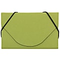 JAM Paper® Business Card Case With Elastic Closure, Lime Green