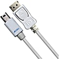 Accell Mini DisplayPort to DisplayPort Cable 2m (6.6ft.) - 6.56 ft DisplayPort A/V Cable for Audio/Video Device, Monitor, TV - First End: 1 x Mini DisplayPort Male Audio/Video - Second End: 1 x DisplayPort Male Audio/Video - Shielding