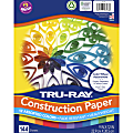 Tru-Ray Color Wheel Construction Paper - Project - 144 Piece(s) - 12" x 9"1" - 144 / Pack - Yellow, Gold, Orange, Festive Red, Holiday Red, Magenta, Violet, Purple, Blue, Turquoise, Holiday Green, ...