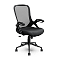 Click365 Flip Ergonomic Mesh Mid-Back Office Task Chair, Black