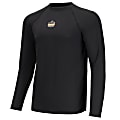 Ergodyne N-Ferno 6436 Long Sleeve Lightweight Base Layer Shirt, XL, Black