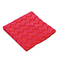Rubbermaid® HYGEN Microfiber Cleaning Cloths, 16" x 16", Red, Pack Of 12 Cloths