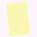 Office Depot® Brand Glue-Top Writing Pad, 8 1/2" x 14", Legal Ruled, 50 Sheets, Canary