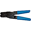 Vericom Ratcheting Coaxial Compression Tool, 1-1/4” x 3”, Black/Blue
