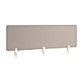 WorkPro® Motiva Desktop Privacy Screen, 18”H x 58”W x 2”D, Warm Beige, Installation Included 1 thumbnail image