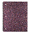 Divoga® Spiral Notebook, Shine Bright Collection, 8 1/2" x 10 1/2", 1 Subject, College Ruled, 160 Pages (80 Sheets), Rainbow Glitter