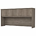 Bush® Business Furniture Hybrid 72"W Desk Hutch, Modern Hickory, Standard Delivery