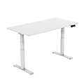 FlexiSpot E7 55"W Height-Adjustable Standing Desk, White 1 thumbnail image