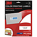 3M™ White Inkjet Shipping Labels For Color Printing, 1 1/3" x 4", Pack Of 280 1 thumbnail image