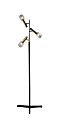 Adesso® Melvin LED Floor Lamp, 62-1/2”H, Clear Shade/Black Base 1 thumbnail image