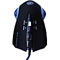 Premiertek 5-Button Wired USB Gaming Mouse Optical Scrolling Wheel Mouse Blue LED - Optical - Cable - Black - 1 Pack - USB - 2400 dpi - Scroll Wheel - 5 Button(s)