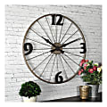 FirsTime & Co.® Bicycle Wheel Round Wall Clock, Iron