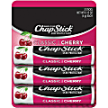 ChapStick Classic Lip Balms, Cherry, 0.15 Oz, Pack Of 3 Sticks