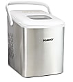 Igloo 26-Lb Automatic Self-Cleaning Portable Countertop Ice Maker Machine With Handle, 12-13/16"H x 9-1/16"W x 12-1/4"D, Stainless Steel/White 1 thumbnail image