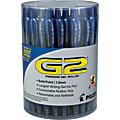 Pilot G2 Retractable Gel Pens, Bold Point, 1.0 mm Point Size, Blue Gel-Based Ink, Clear Barrels, Pack Of 36 Pens 1 thumbnail image